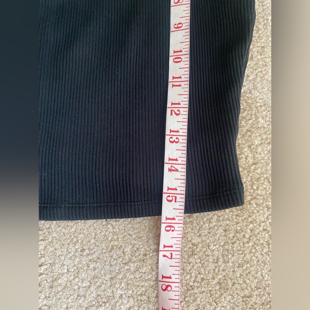 Wild Fable Black Ribbed Crop basic Tank Top - Picture 7 of 10